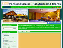 Tablet Screenshot of pension-horalka.cz